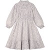 Frilled Gauze Dress, Blue - Dresses - 1 - thumbnail