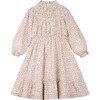Frilled Gauze Dress, Brown - Dresses - 1 - thumbnail