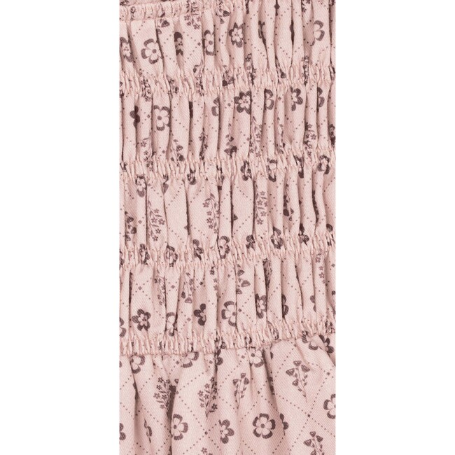 Frilled Viyella Dress, Pink Sand - Dresses - 3
