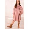 Smoked Muslin Dress, Pink Sand - Dresses - 2