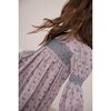 Smocked Viyella Rose Dress, Mauve - Dresses - 2