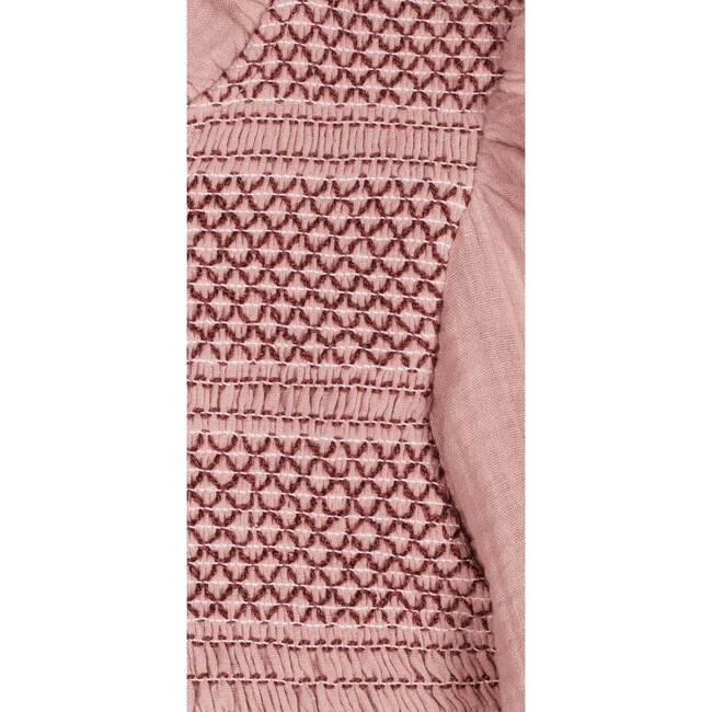 Smoked Muslin Dress, Pink Sand - Dresses - 3