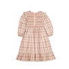 Smocked Viyella Tartan Dress, Pink Sand - Dresses - 2