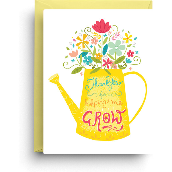 Thank You for Helping Me Grow Flower Card - Nicole Marie Paperie Desk ...