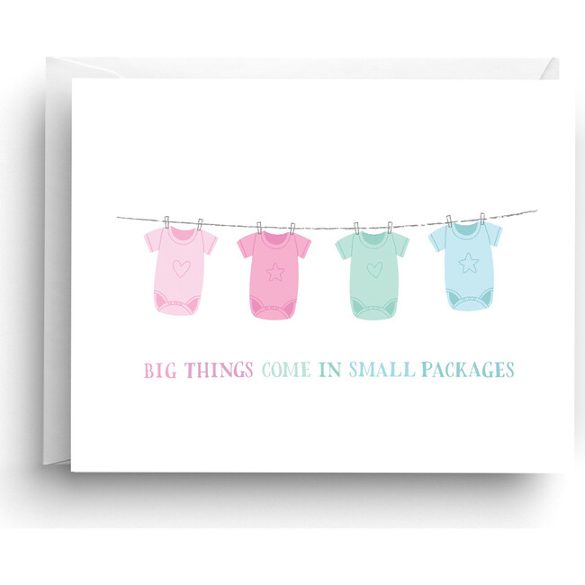 Big Things Come in Small Packages Baby Card