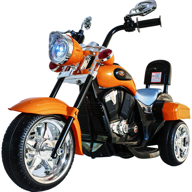 6V  Chopper Style Ride on Trike Orange - Ride-On - 1