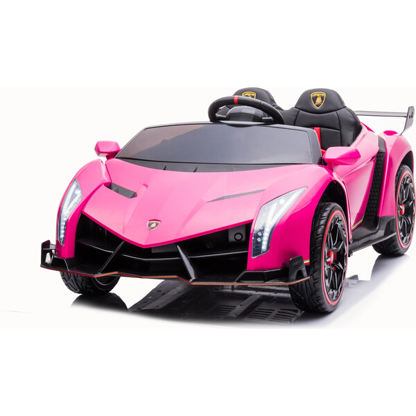 24V 4x4 Lamborghini Veneno 2 Seater Ride on Car Pink - Freddo Backyard ...