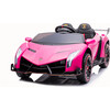 24V 4x4 Lamborghini Veneno 2 Seater Ride on Car Pink - Ride-On - 1 - thumbnail