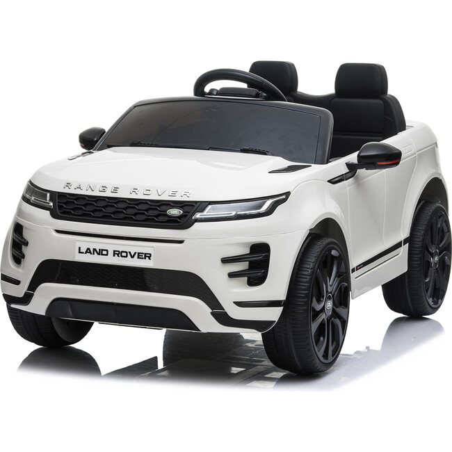 12V Range Rover Evoque 1 Seater Ride on Car White - Ride-On - 1