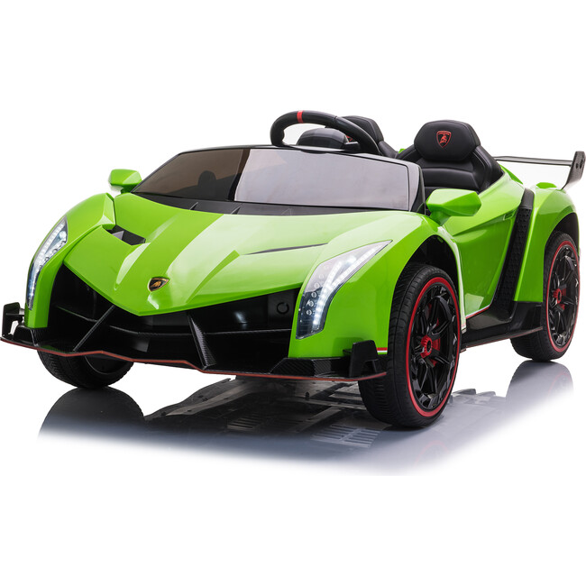 24V 4x4 Lamborghini Veneno 2 Seater Ride on Car Green - Ride-On - 1