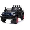 24V  Jeep with Top Lights 2 Seater Ride on Black - Ride-On - 1 - thumbnail