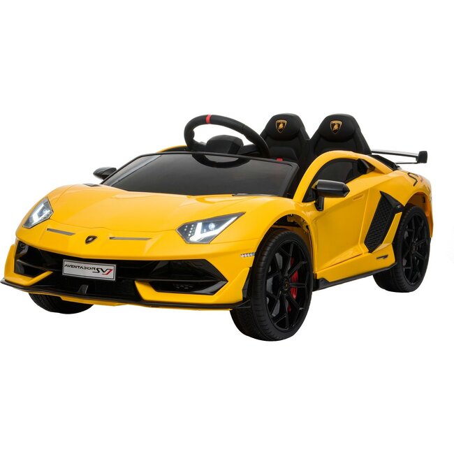 12V Lamborghini Aventador 1 Seater Ride on Car Yellow