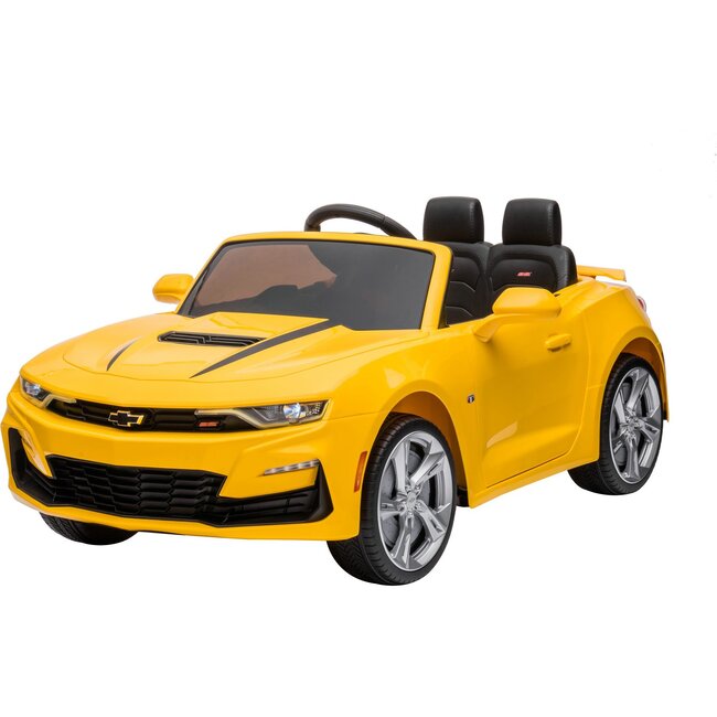 12V Chevrolet Camaro 1 Seater Ride on Car Yellow