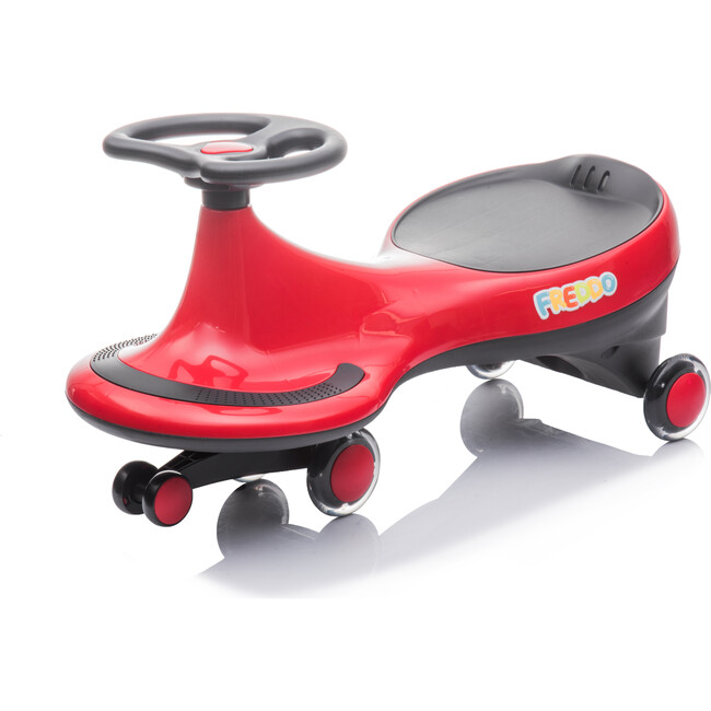 Swing Car with Flashing Wheels Red - Ride-On - 1