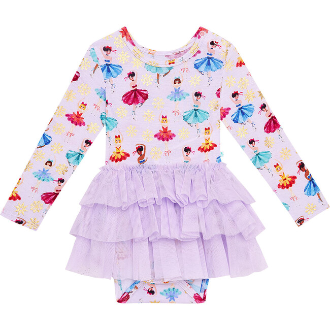 Long Sleeve Tulle Skirt Bodysuit, Adalyn - Skirts - 1