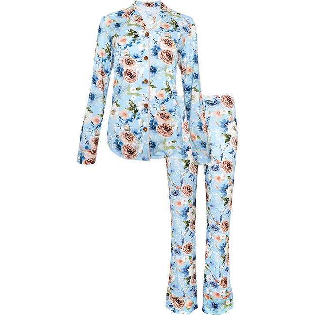Women's Long Sleeve & Relaxed Long Pajama Pants, Frostine