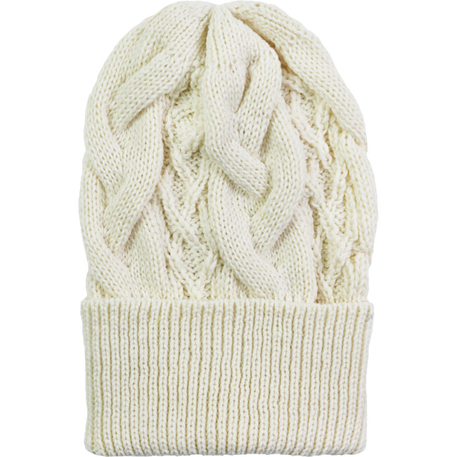 Women's Cable Hat, Ivory