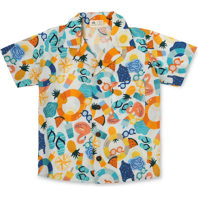 Summer Daze Aloha Shirt, Multicolors