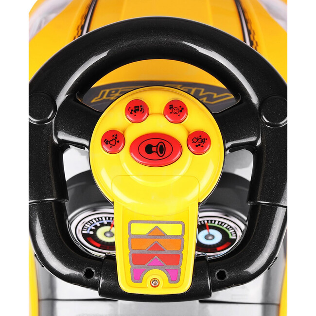 Deluxe Push Ride on Yellow - Ride-On - 2