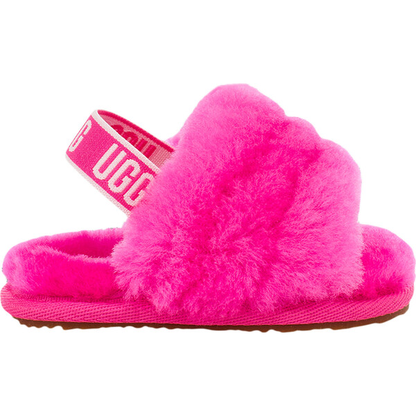 Fluff Yeah Strap Slide, Pink - UGG Shoes & Booties | Maisonette