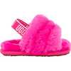 Fluff Yeah Strap Slide, Pink - Sandals - 1 - thumbnail