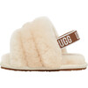 Fluff Yeah Strap Slide, Beige - Sandals - 4