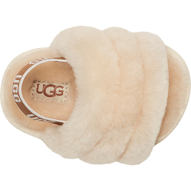 Fluff Yeah Strap Slide, Beige - Sandals - 5