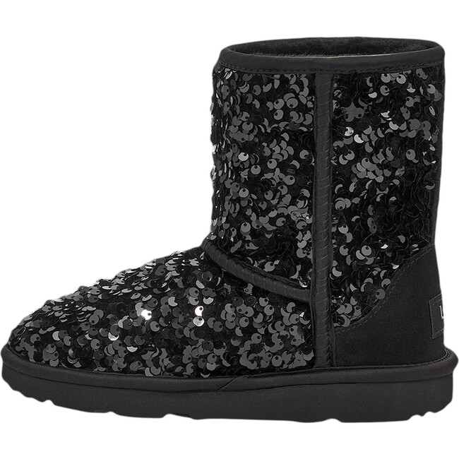 Classic Sequin Winter Boots, Black - Boots - 4