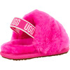 Fluff Yeah Strap Slide, Pink - Sandals - 3 - thumbnail