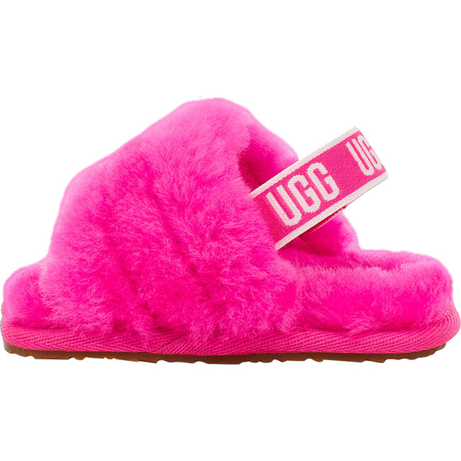 Fluff Yeah Strap Slide, Pink - Sandals - 4
