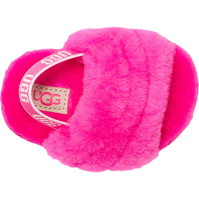 Fluff Yeah Strap Slide, Pink - Sandals - 5