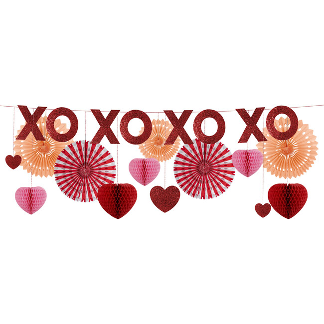 Honeycomb Valentines Garland - Garlands - 1