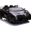 24V 4x4 Lamborghini Veneno 2 Seater Ride on Car Black - Ride-On - 3