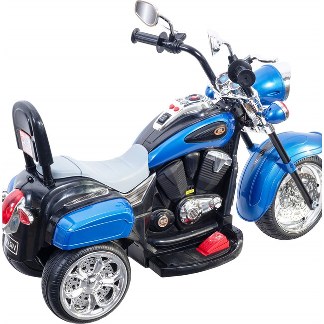 6V  Chopper Style Ride on Trike Blue - Ride-On - 5