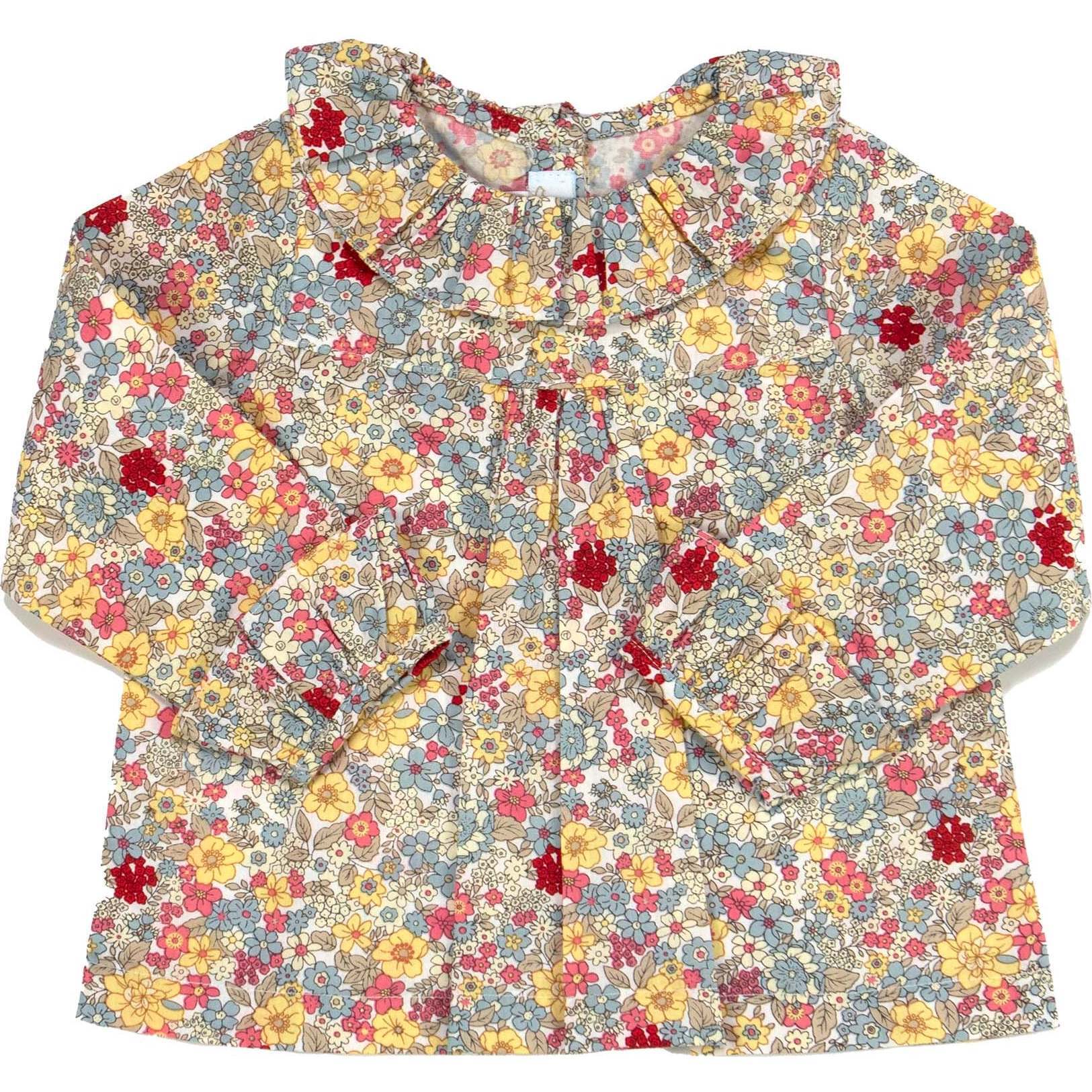 Fall Daisy Blouse, Coral Multi - Shirts - 1