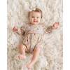 Fall Daisy Bubble, Coral Multi - Rompers - 3