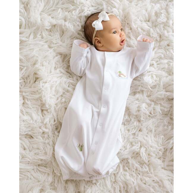 Mallard Convertible Gown, White - Pajamas - 3