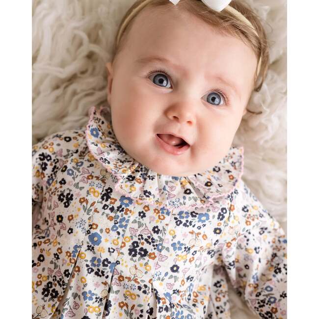 Harvest Floral Bubble, Pink Multi - Rompers - 3