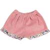 Corduroy Ruffle Shorts, Pink Multi - Shorts - 1 - thumbnail