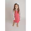 Corduroy Jumper Dress, Coral - Dresses - 3