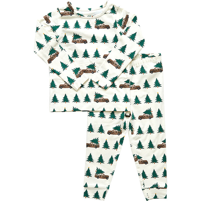 Kids Organic Pajama Set, Tree Farm
