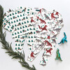 Kids Organic Pajama Set, Holiday T-Rex - Pajamas - 3