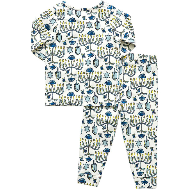 Kids Organic Pajama Set, Hannukah - Pajamas - 6