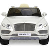 12V Bentley Bentayga 1 Seater Ride on Car White - Ride-On - 2 - thumbnail