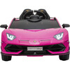 12V Lamborghini Aventador 1 Seater Ride on Car Pink - Ride-On - 3