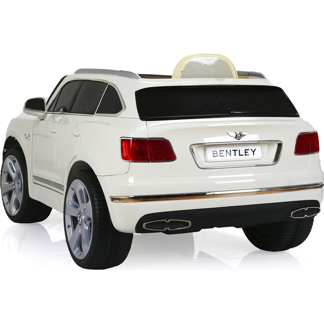 12V Bentley Bentayga 1 Seater Ride on Car White - Ride-On - 3