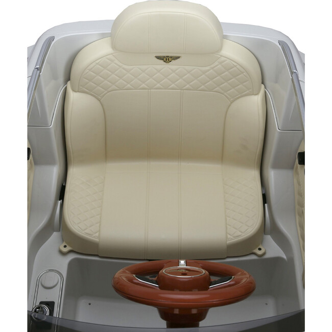 12V Bentley Bentayga 1 Seater Ride on Car White - Ride-On - 4