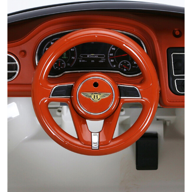 12V Bentley Bentayga 1 Seater Ride on Car White - Ride-On - 5