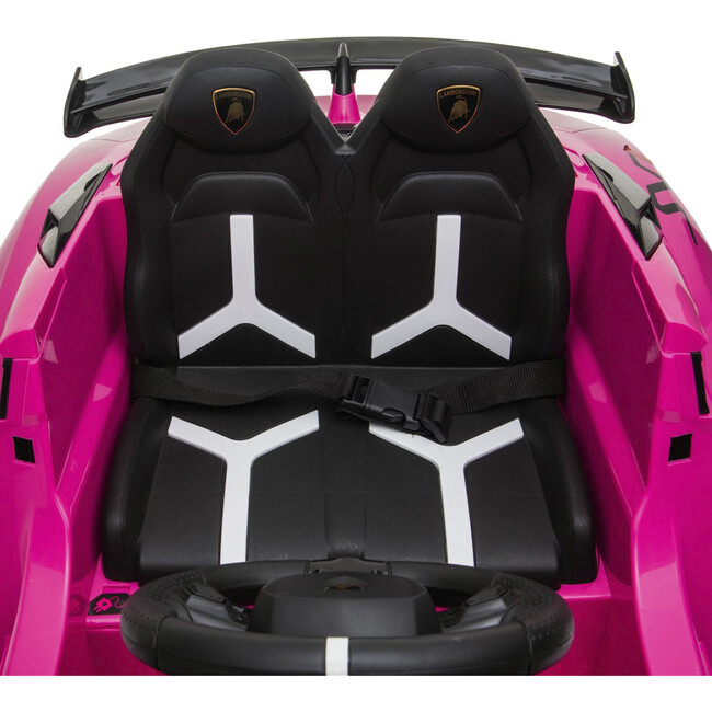 12V Lamborghini Aventador 1 Seater Ride on Car Pink - Ride-On - 5
