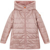 Girls Fury Reversible Faux Fur Hooded Coat, Blush Pink - Coats - 2